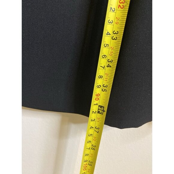 NWT Jill Stuart Black Midi Deep V Mock Bell Long Sleeve Dress Size 10 $300 - Picture 10 of 10